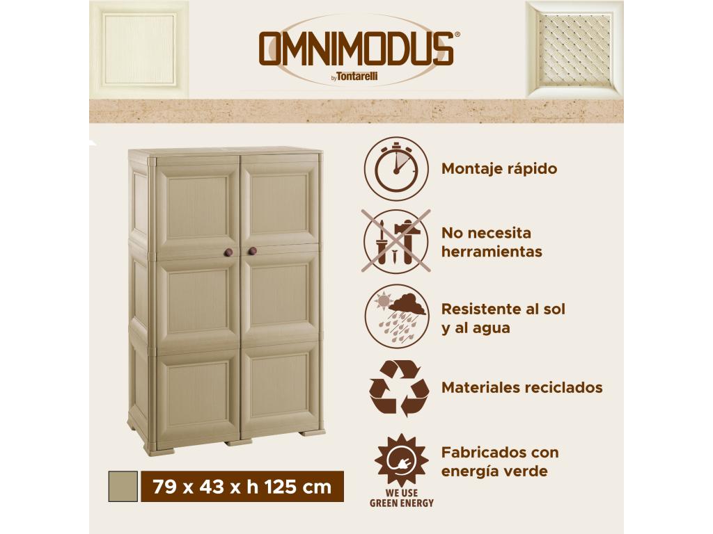 Versatile storage chest with 6 compartments and 6 doors, Homeboisstore, 279x43x125, 81564LEWW