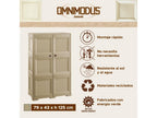 Versatile storage chest with 6 compartments and 6 doors, Homeboisstore, 279x43x125, 81564LEWW