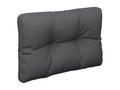 Pallet cushions, set of 2, anthracite fabric, 09729AIOM