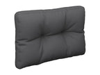 Pallet cushions, set of 2, anthracite fabric, 09729AIOM
