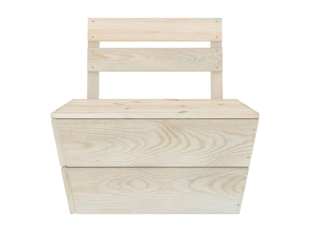 Sectional central sofa made of pallet wood, impregnated spruce, 14500NVTR