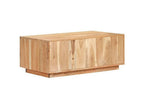 Mooth 90cm Light Reclaimed Wood Coffee Table with 2 Drawers 38504PUZD