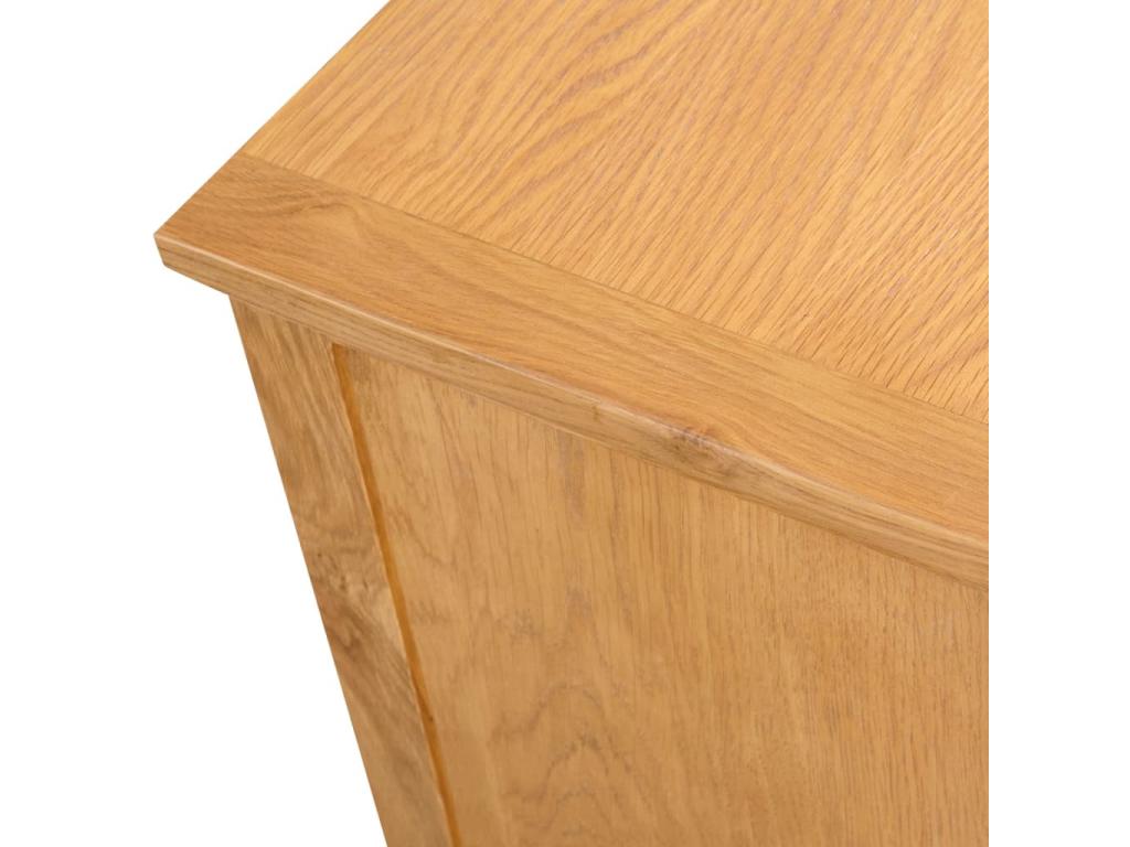 TV stand 110x35x44 cm Solid oak wood 69206UGRA