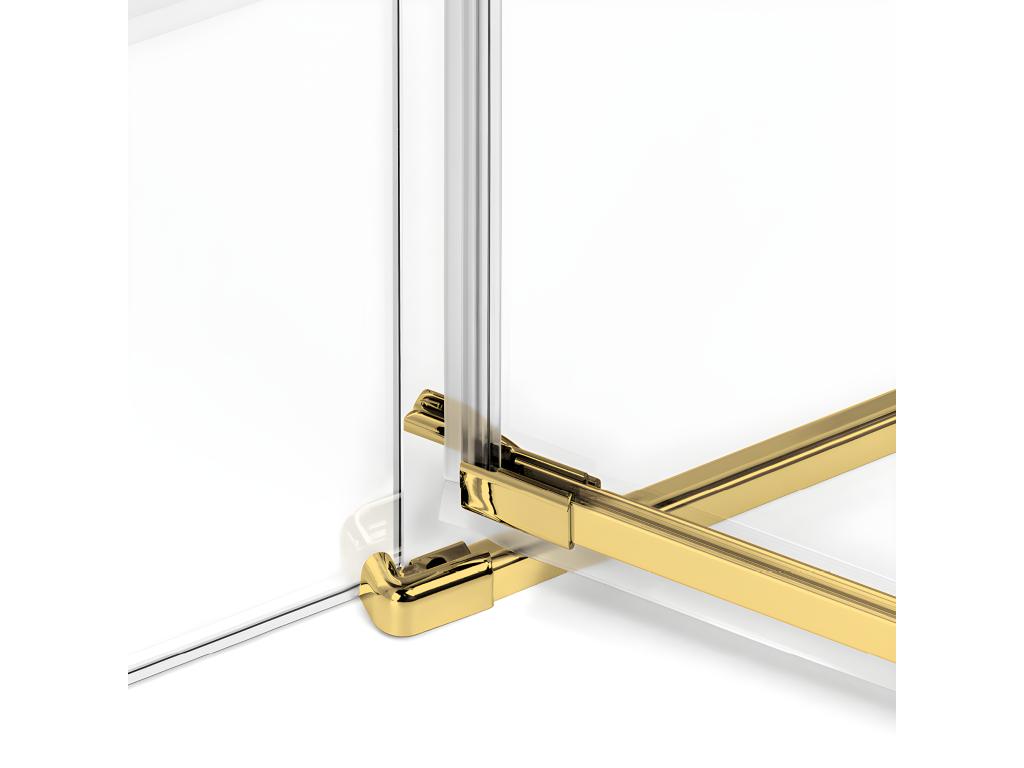Sunmeub GOLD 98265NOHF 130cm Gold Right-Hand Pivot Shower Door