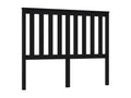 Black Headboard 126x6x101 cm Solid Pine Wood 05054TUGU