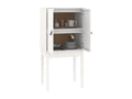 White Highboard 60x40x120 cm Solid Pine Wood 14759QLRR