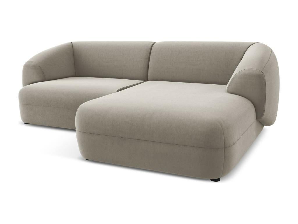 2.5-seater modular right-facing corner sofa in velvet - Sunmeub 43545ZNXF