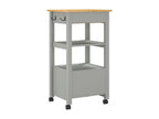 Sunmeub Kitchen Trolley 48x40x90 cm Solid Pine Wood 38219HZCM