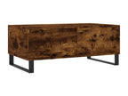 Smoked Oak Coffee Table 90x50x36.5 cm Engineered Wood 76111BGAY