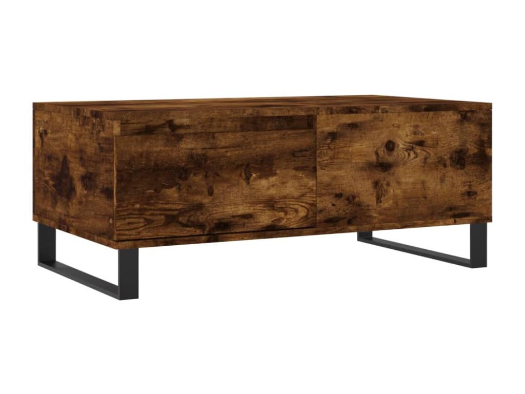 Smoked Oak Coffee Table 90x50x36.5 cm Engineered Wood 76111BGAY