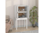White Highboard 60x40x120 cm Solid Pine Wood 14759QLRR