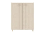 Sunmeub Shoe Cabinet, Honey Brown, 85x40x108 cm, Solid Pine, 63196TZGU