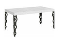 Karamay Premium Extendable Table 90x140/244 cm White Ash Anthracite Frame 69282MTYB