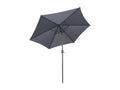 3m tiltable straight parasol with 4 grey aluminum weighted bases - Sunmeub 18910YLPC