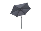 3m tiltable straight parasol with 4 grey aluminum weighted bases - Sunmeub 18910YLPC