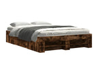 Smoked oak bed frame 120x200 cm engineered wood 88020DQXX