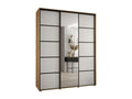 Sunmeub 5 Sliding Door Wardrobe 235.2/190/60 3 Doors Sunmeub/White/Black 94001ZBOL