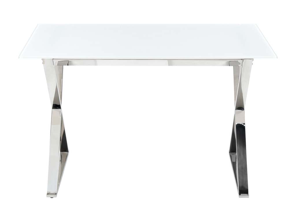 ATTICA Dining Table, White, 120 cm x 70 cm, Safety Glass, 84791WBJD
