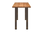 Light brown rectangular solid oak dining table 41452LIWN