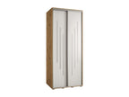Sunmeub 8 Sliding Door Wardrobe 235.2/100/60 2 Doors Sunmeub/White/Silver 32815XIUB