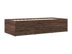 Daybed with drawers, no mattress, brown oak, 100x200 cm, 01991DMGH