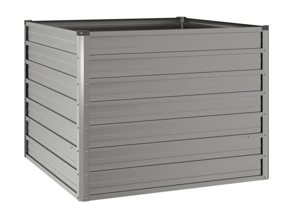 Rusty raised garden bed 100x100x77 cm corten steel 60925XAGT