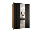 Sunmeub 7 Sliding Door Wardrobe 235.2/180/60 3 Doors Sunmeub/Black/Black 85757ZTME