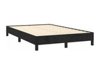 Black velvet bed frame without mattress, 120x190 cm, 51929BWHC