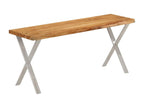 Bench with living edge, 105 cm, Sunmeub solid wood, 57894QKFA