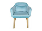 Sunmeub Scandinavian Velvet Armchair 70cm Mint 71438EZMR
