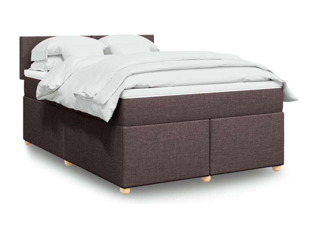 Sunmeub bed base with mattress, dark brown, 160x200 cm, 55173EAPQ