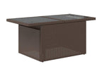 5-piece garden furniture set with cushions, brown wicker resin, 99761ERWS