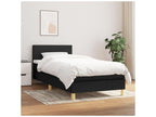 Sunmeub bed base and mattress, black, 80x200 cm, fabric, 08663TZUN