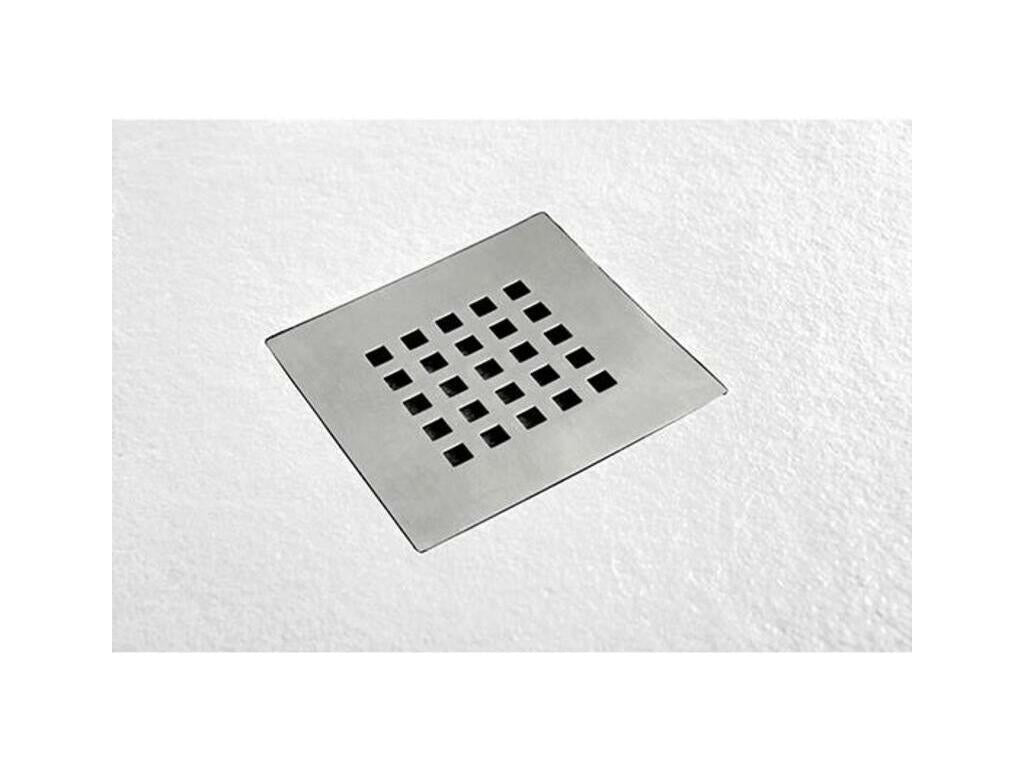 Sunmeub Slim White 95x160 cm Shower Tray in Synthetic Resin and Marble Powder with Free Drain 19393MNJB