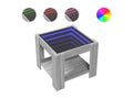 Sunmeub coffee table with LED, grey, 53x53x45 cm, engineered wood, 19474QVFS