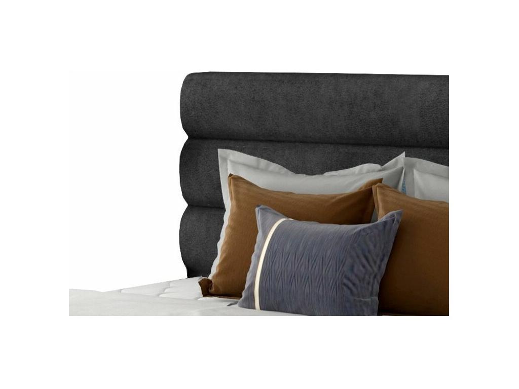 Sunmeub Anthracite Fabric Designer Bed - 4 Sizes - 160x200 37030OFEM