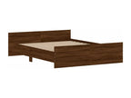 Bed frame without mattress, brown oak, 150x200 cm, 75159IXVV