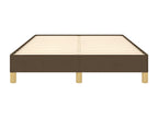 Bed frame without mattress dark brown 120x190 cm fabric 03037KFGA
