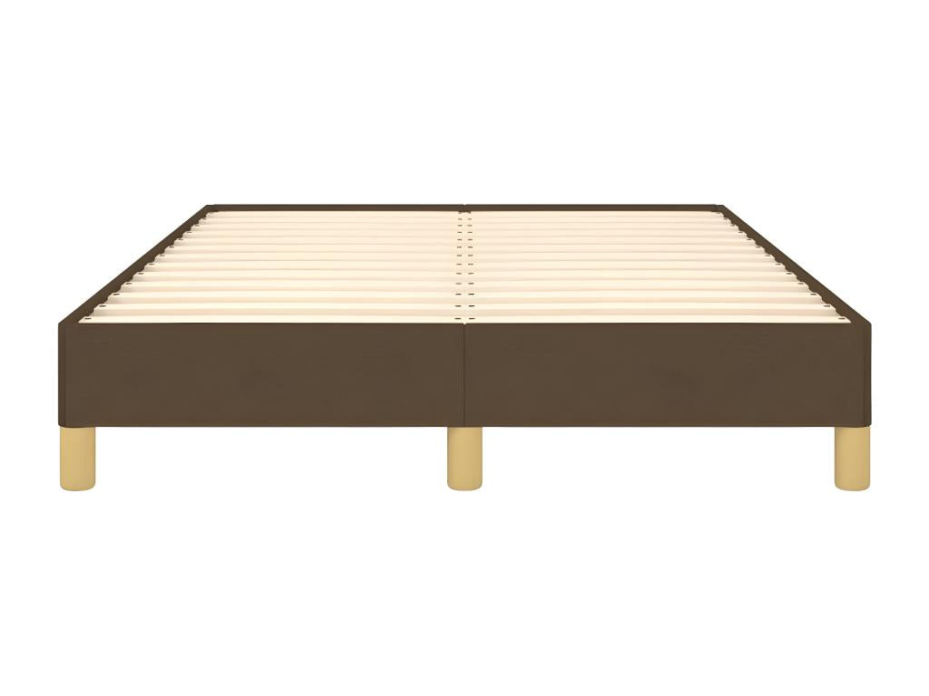 Bed frame without mattress dark brown 120x190 cm fabric 03037KFGA