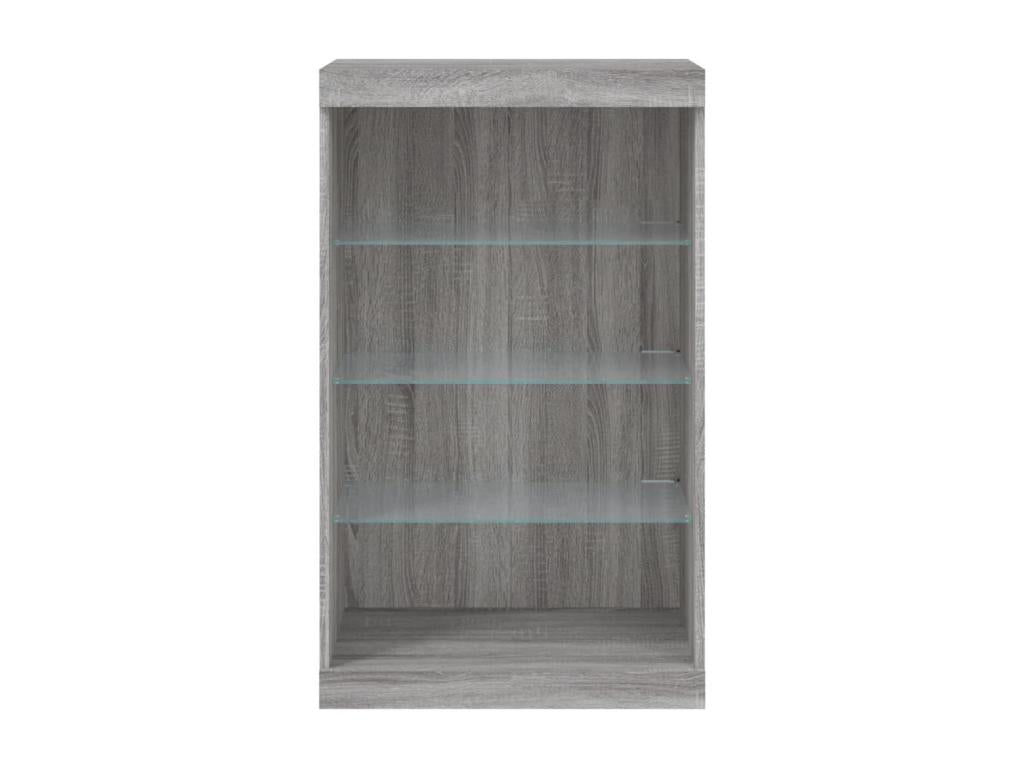 Sideboard with LED lights, Sunmeub grey, 60.5x37x100 cm, 08024QPWP