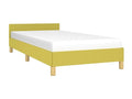 Bed frame with headboard, green, 80x200 cm, fabric, 70194VEXI