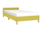Bed frame with headboard, green, 80x200 cm, fabric, 70194VEXI