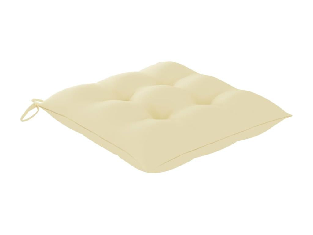 6-piece garden chairs with cushions, solid teak wood, 12 88261KDPT