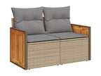 10-piece beige resin wicker garden furniture set with cushions 76958ZSVF