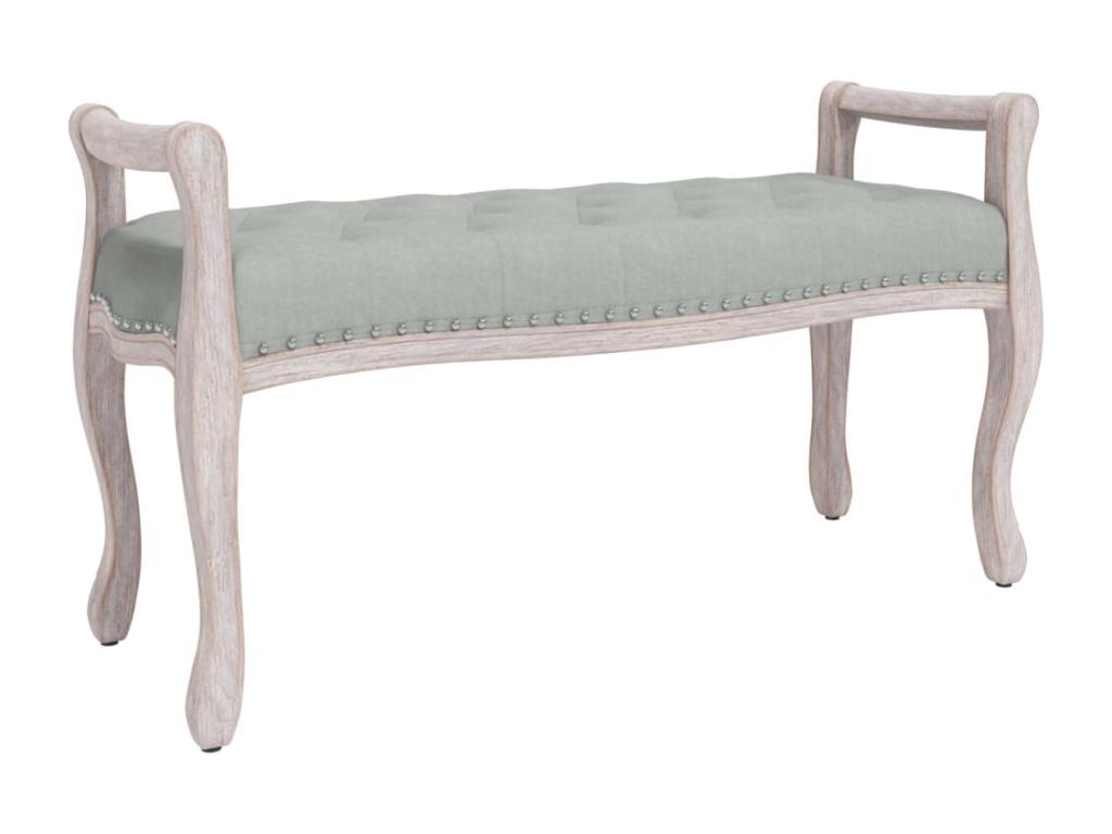 Light Grey Bench 110x45x60 cm Velvet 32478CVNA