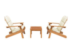 Sunmeub 3-piece garden furniture set, solid wood, Sunmeub 74089ZNWY
