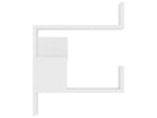 Corner wall shelf, 2 pcs, white, 40x40x50 cm, 88594MDTD