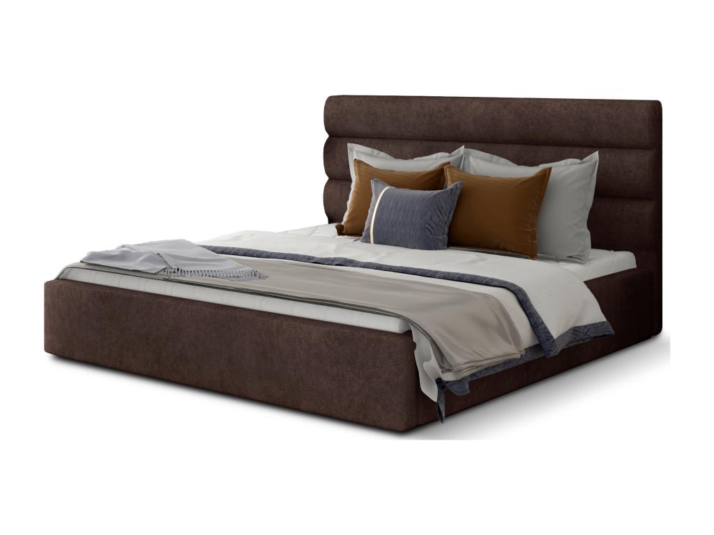 Sunmeub soft brown fabric designer bed - 4 sizes - 200x200 16814ZXXZ