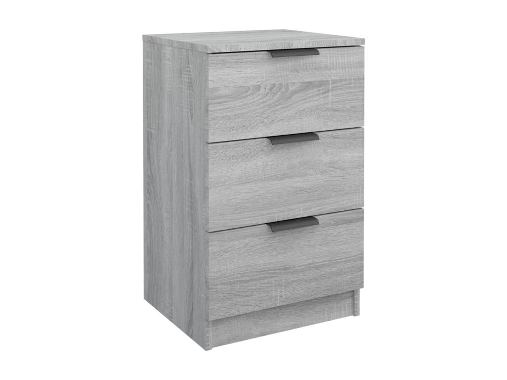 Sunmeub bedside tables, 2 pcs, grey, 40x36x65 cm, 73505MQFI