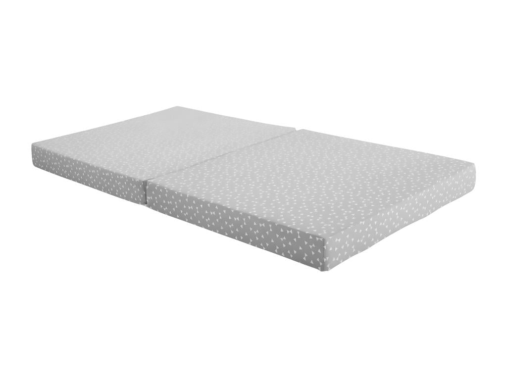 Folding Travel Baby Mattress - 60x120x7 cm - 1 Waterproof Side and 1 Cotton Side - Removable Cover 42400GHQV